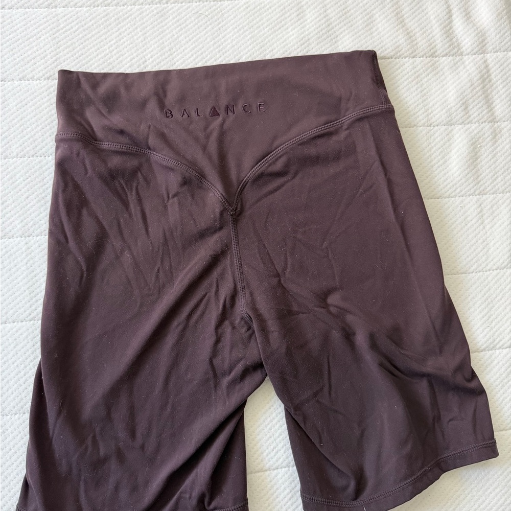 High-Waist Women’s Biker Shorts — brown